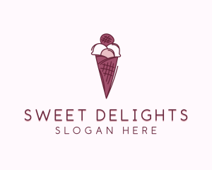 Dessert Ice Cream  Sweets logo design