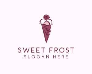 Dessert Ice Cream  Sweets logo design