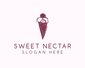 Dessert Ice Cream  Sweets logo design