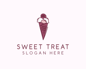 Sherbet - Dessert Ice Cream  Sweets logo design