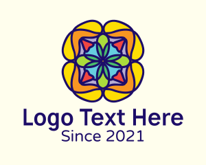 Mosaic - Colorful Flower Decoration logo design