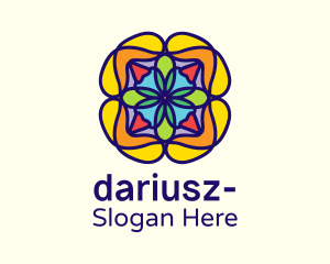Colorful Flower Decoration Logo
