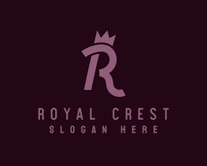 Majestic - Regal Crown Letter R logo design