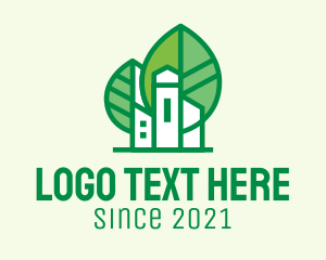 Environment Friendly - Eco Friendly Mansion logo design