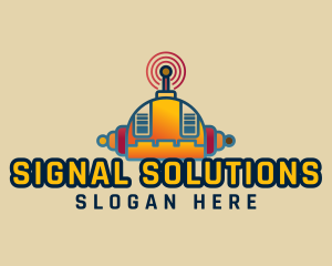 Signal - Orange Robot Signal logo design