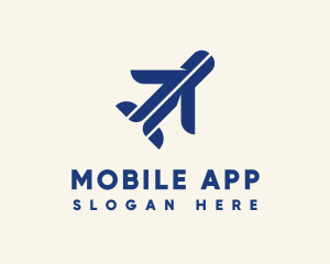 Minimalist Travel Airplane Logo