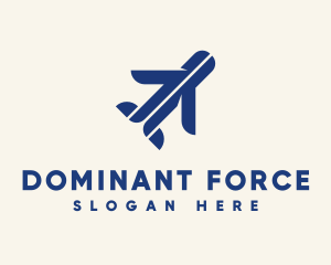 Minimalist Travel Airplane logo design