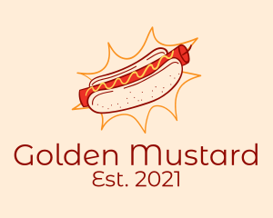Mustard - Dynamite Sausage Stall logo design