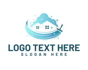 Bubble - Home Window Squeegee logo design