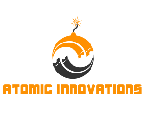 Orange Ticket Bomb logo design