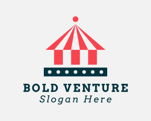 Circus Tent Amusement Park Logo