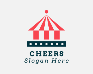 Circus Tent Amusement Park Logo