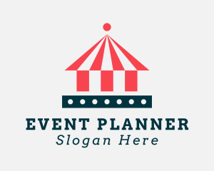 Circus Tent Amusement Park Logo