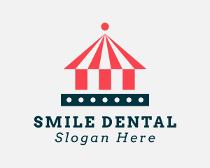 Tent - Circus Tent Amusement Park logo design