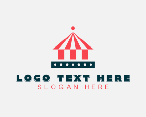 Fair - Circus Tent Amusement Park logo design