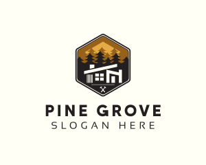 Pine Tree House Realtor logo design