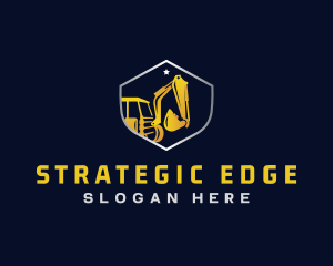 Digger - Excavator Construction Demolition logo design