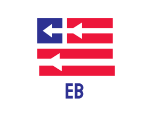 United States - Patriotic Arrow Flag logo design