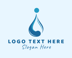 Water - Water Liquid Droplet logo design