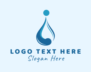 Lotion - Water Liquid Droplet logo design