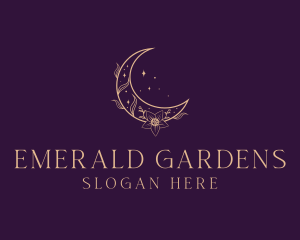 Floral Moon Garden logo design