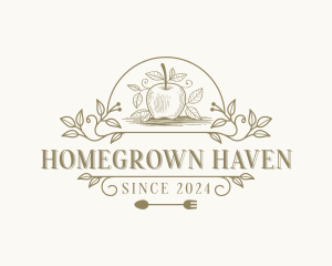 Organic Apple Farm logo design