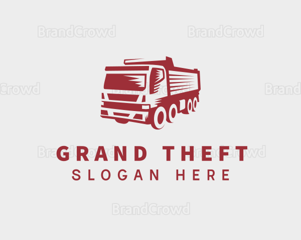 Transportation Dump Truck Logo