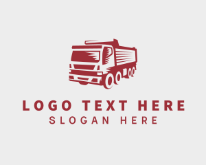 Haulage - Transportation Dump Truck logo design