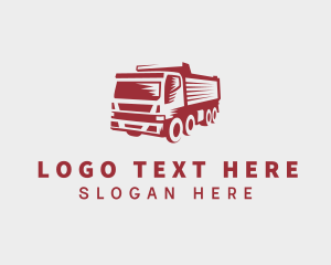 Transportation Dump Truck Logo