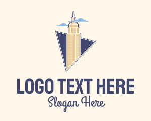 Landmark - Empire State Building logo design