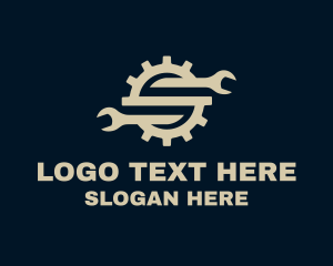 Cog - Mechanical Cog Wrench logo design