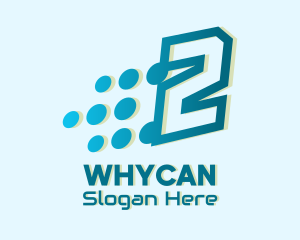 Modern Tech Number 2 Logo