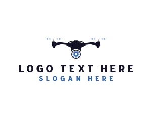 Aerial - Surveillance Drone Camera logo design