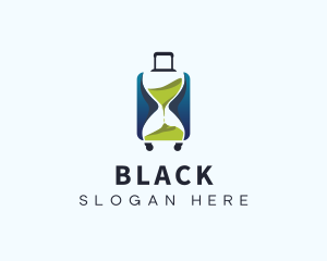 Hourglass Travel Suitcase Logo