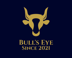  Bull Horn Cow  Head logo design