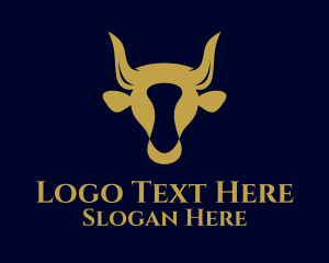  Bull Horn Cow  Head Logo