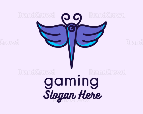 Purple Butterfly Needle Logo