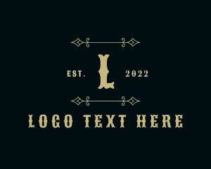 Letter - Ornate Gothic Wrought Iron logo design
