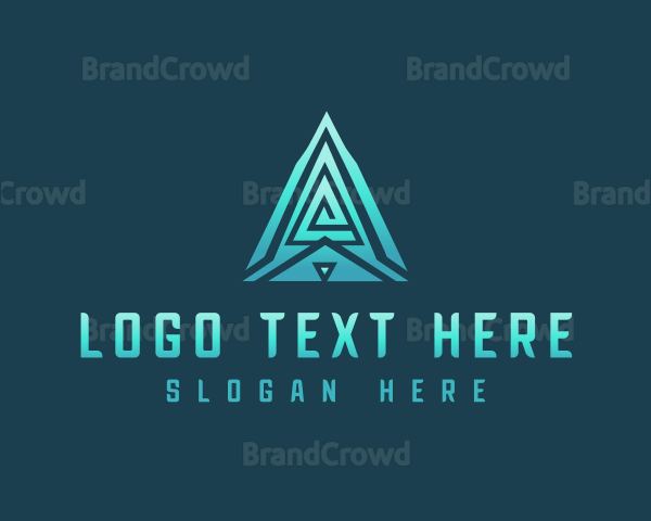 Tech Company Pyramid Logo