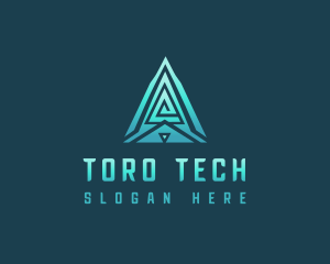 Tech Company Pyramid logo design