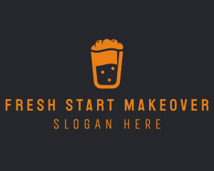 Fruit Shake Beverage logo design