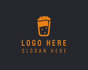 Latte - Fruit Shake Beverage logo design