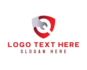 Letter - Wrench Shield Letter Q logo design