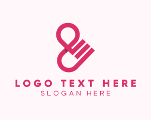 Lettering - Modern Locator Ampersand Business logo design