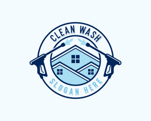 Pressure Washing Clean logo design