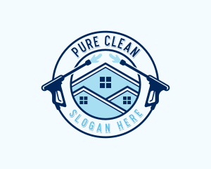 Pressure Washing Clean logo design