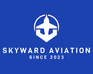 Aeronautical - Jet Plane Aviation logo design