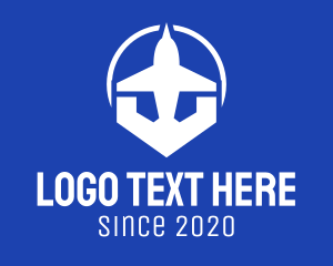 Airplane - White Airplane logo design