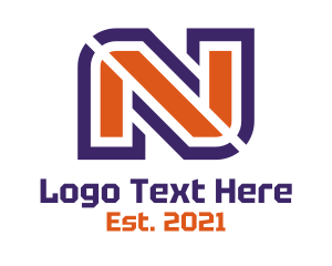 Athletic Letter N Logo