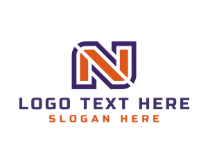 Generic Athletic Letter N logo design